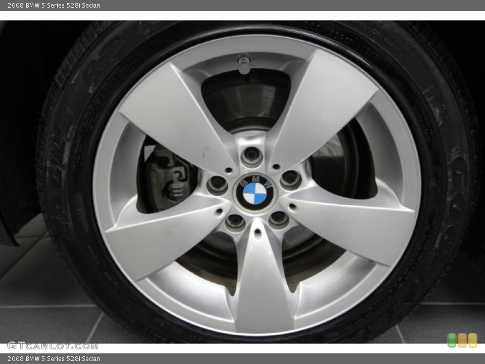 2008 BMW 5 Series 528i Sedan Wheel and Tire Photo #59538829