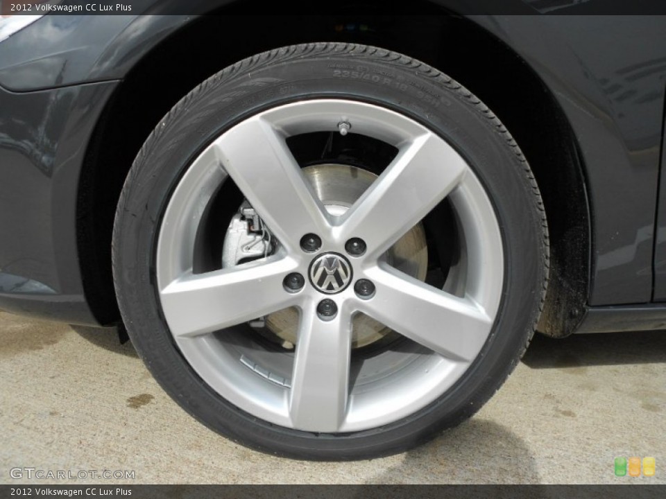 2012 Volkswagen CC Lux Plus Wheel and Tire Photo #59551479