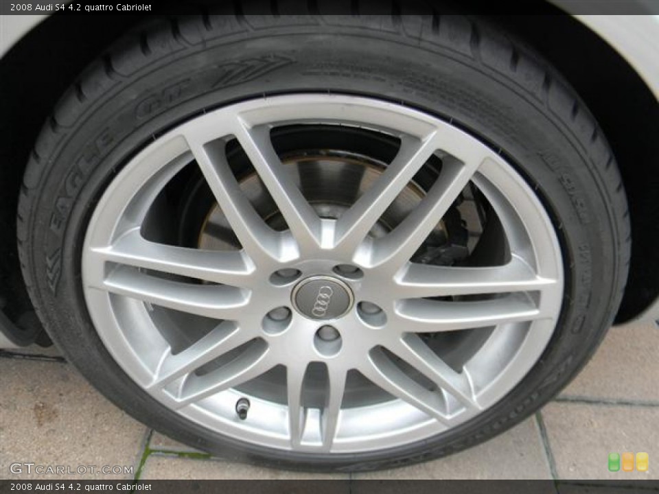 2008 Audi S4 4.2 quattro Cabriolet Wheel and Tire Photo #59554490