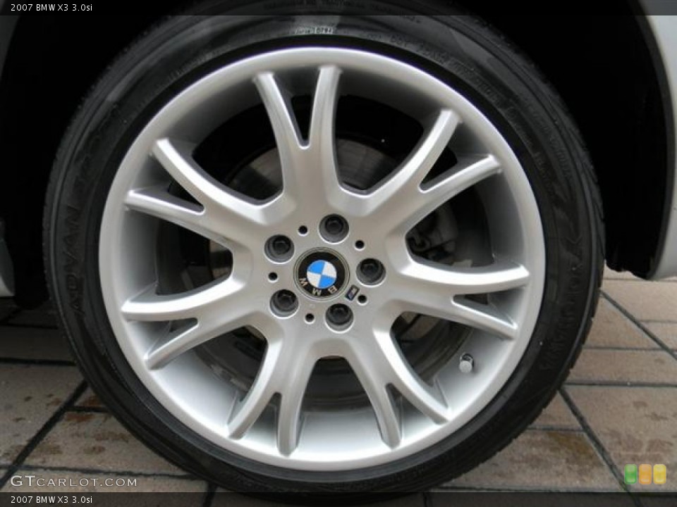 2007 BMW X3 3.0si Wheel and Tire Photo #59555790