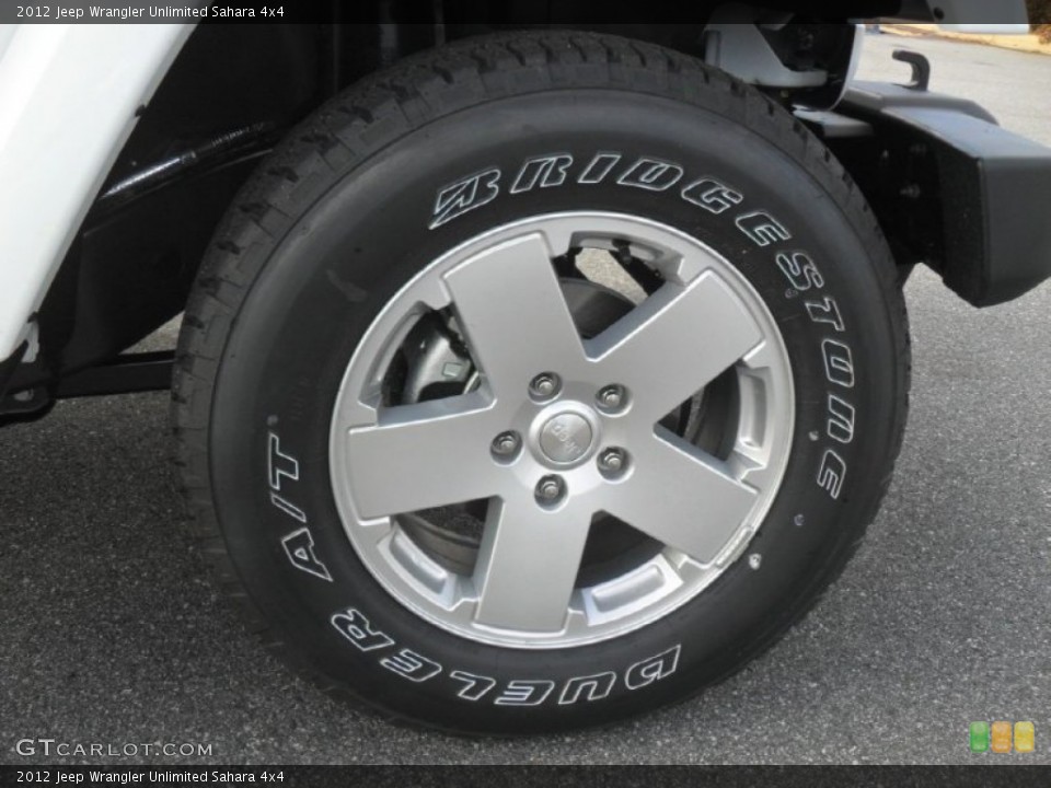 2012 Jeep Wrangler Unlimited Sahara 4x4 Wheel and Tire Photo #59569983