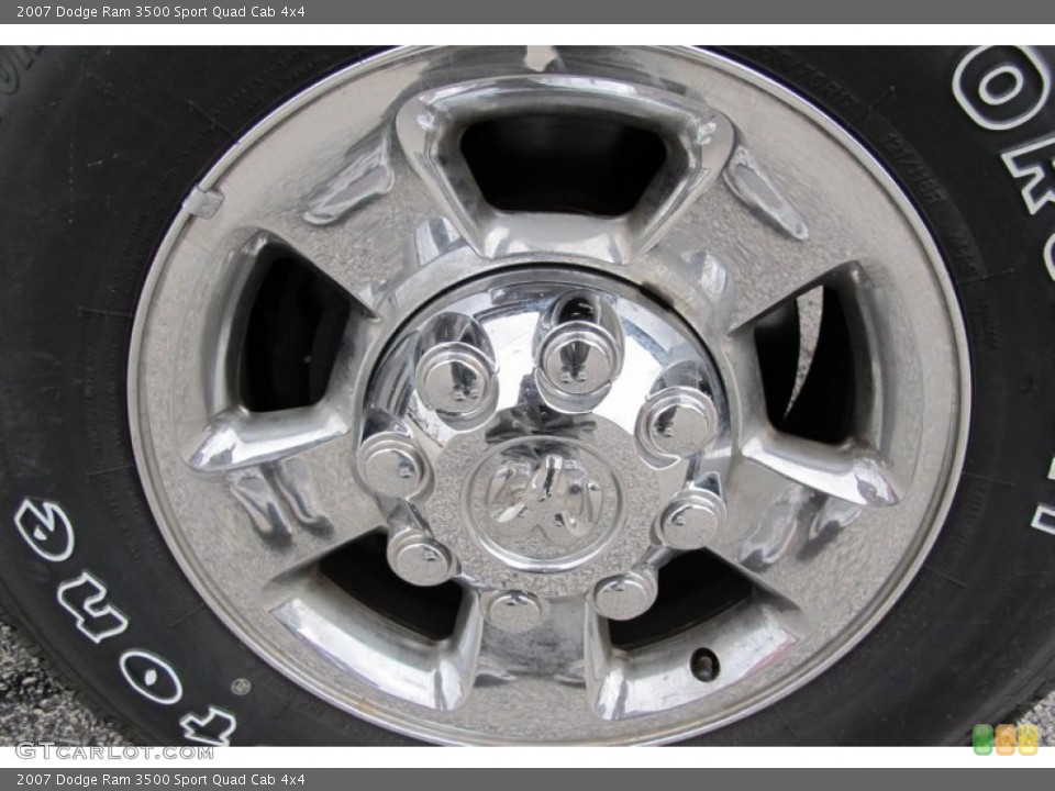 2007 Dodge Ram 3500 Sport Quad Cab 4x4 Wheel and Tire Photo #59570835