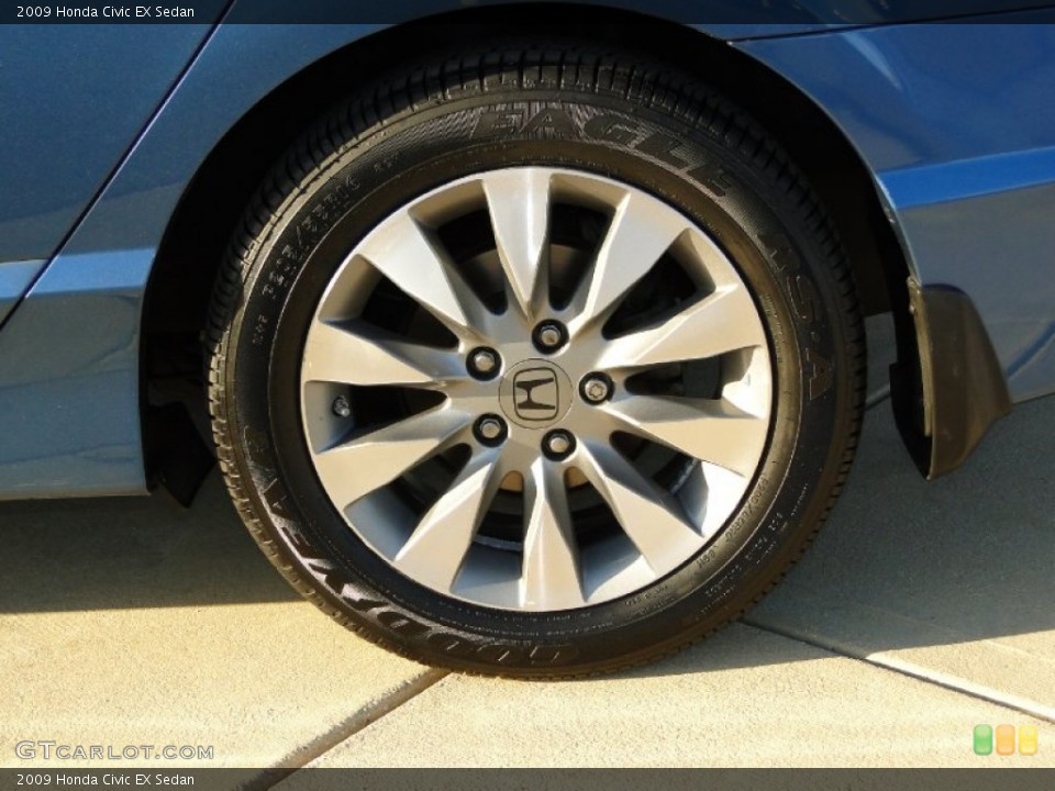 2009 Honda Civic EX Sedan Wheel and Tire Photo #59572116