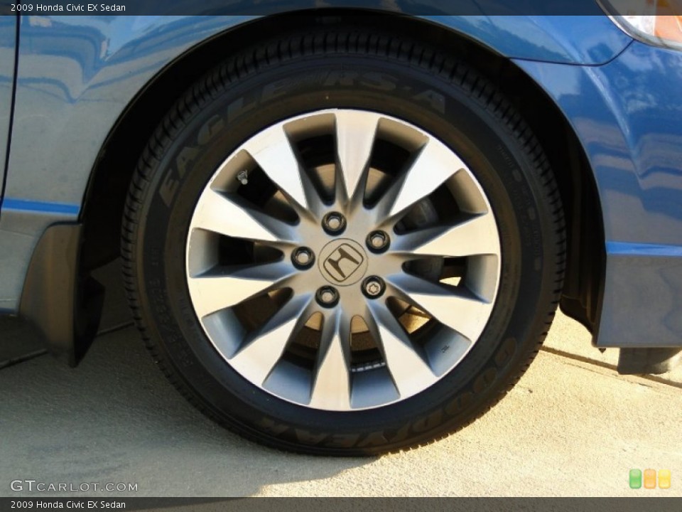 2009 Honda Civic EX Sedan Wheel and Tire Photo #59572128