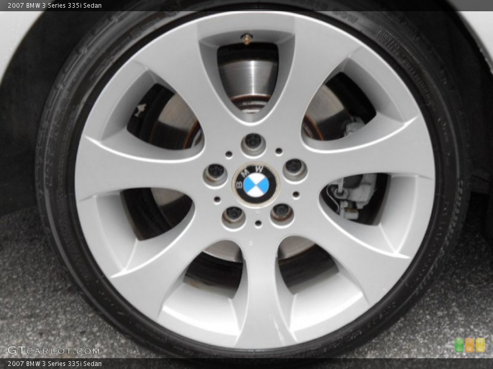2007 BMW 3 Series 335i Sedan Wheel and Tire Photo #59585211