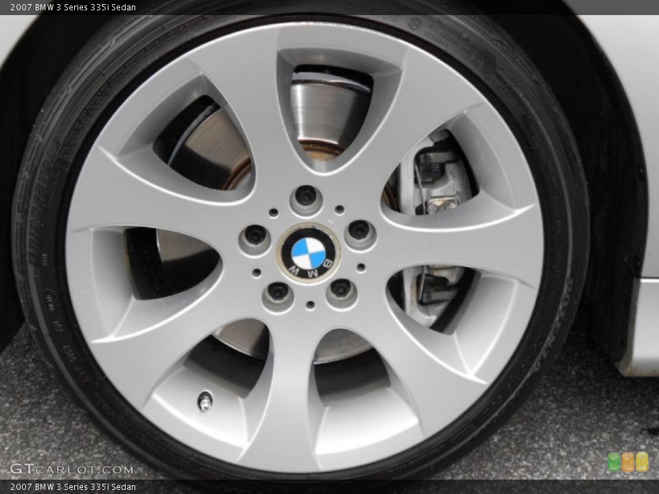 2007 BMW 3 Series 335i Sedan Wheel and Tire Photo #59585217