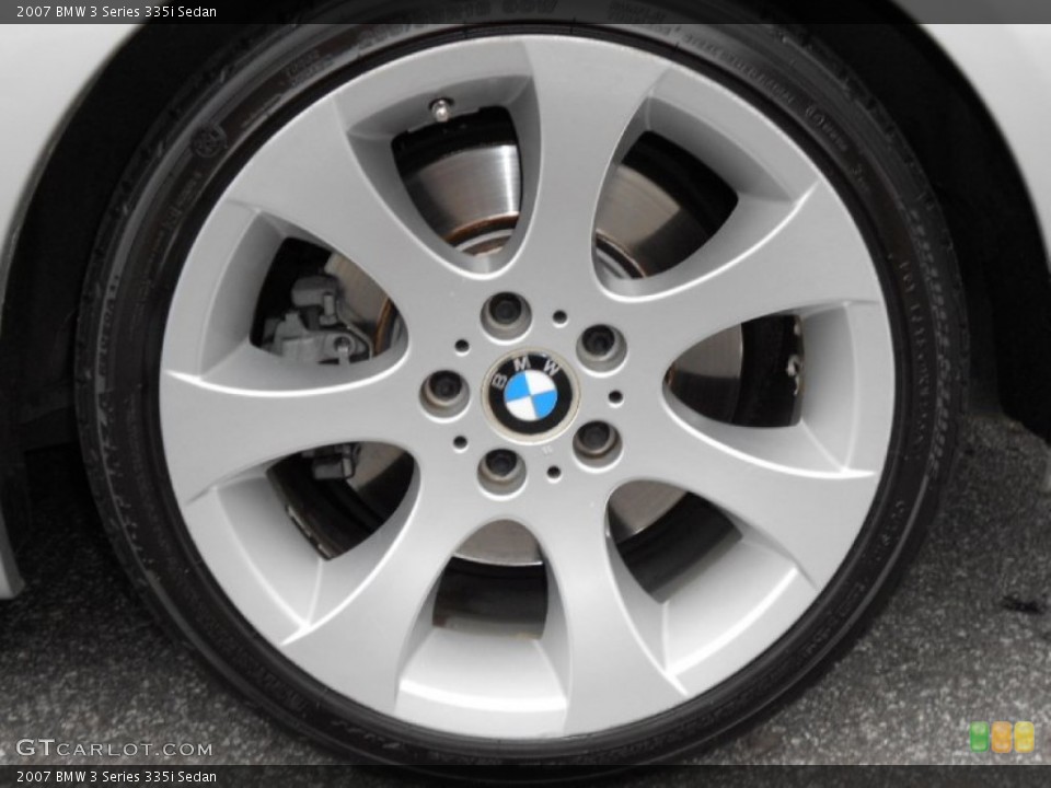 2007 BMW 3 Series 335i Sedan Wheel and Tire Photo #59585229