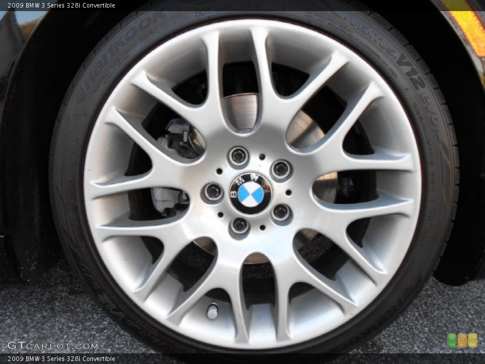 2009 BMW 3 Series 328i Convertible Wheel and Tire Photo #59585499
