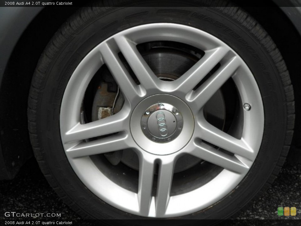 2008 Audi A4 2.0T quattro Cabriolet Wheel and Tire Photo #59585784
