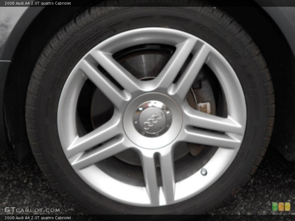 2008 Audi A4 2.0T quattro Cabriolet Wheel and Tire Photo #59585808