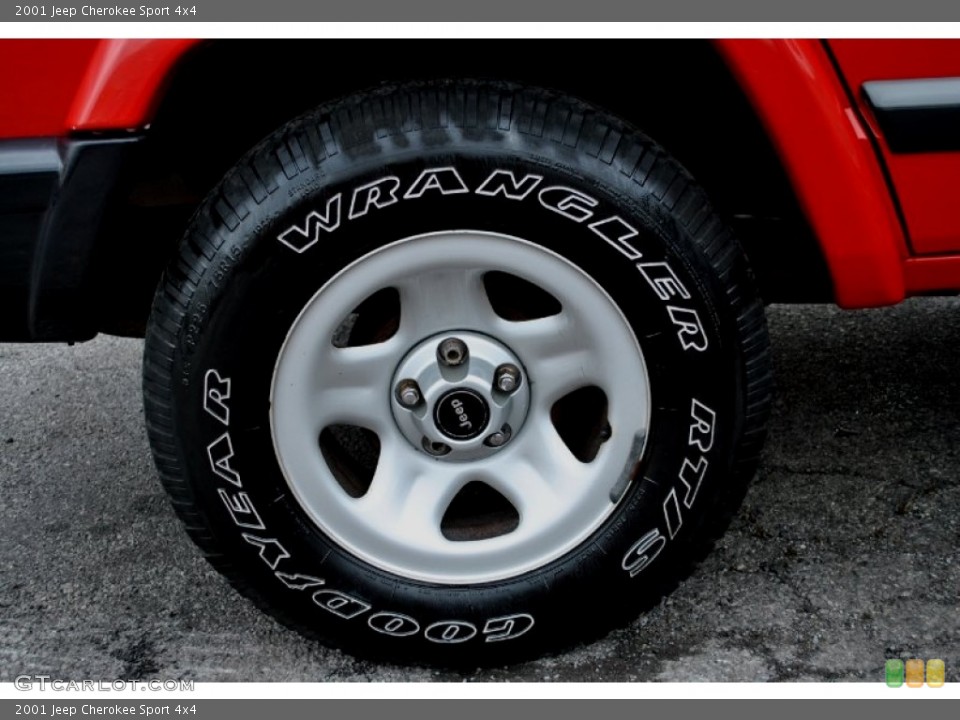 2001 Jeep Cherokee Sport 4x4 Wheel and Tire Photo #59586237