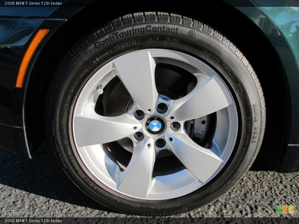 2008 BMW 5 Series 528i Sedan Wheel and Tire Photo #59588421