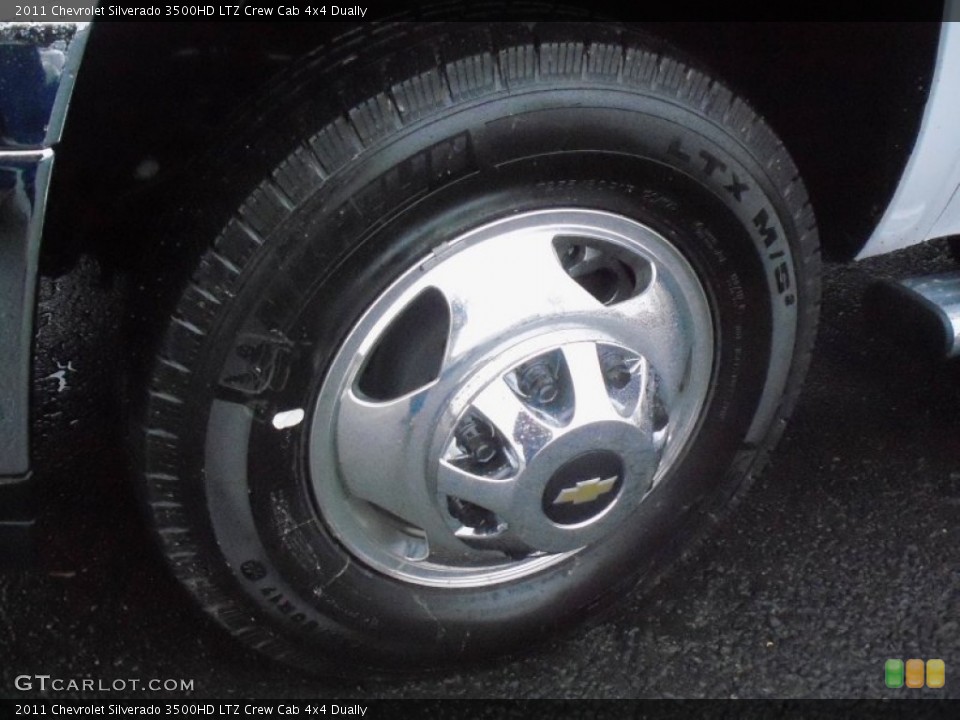 2011 Chevrolet Silverado 3500HD LTZ Crew Cab 4x4 Dually Wheel and Tire Photo #59592343