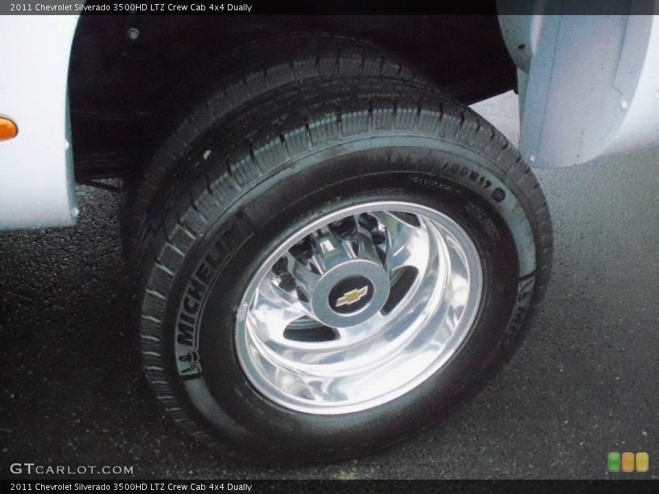 2011 Chevrolet Silverado 3500HD LTZ Crew Cab 4x4 Dually Wheel and Tire Photo #59592351