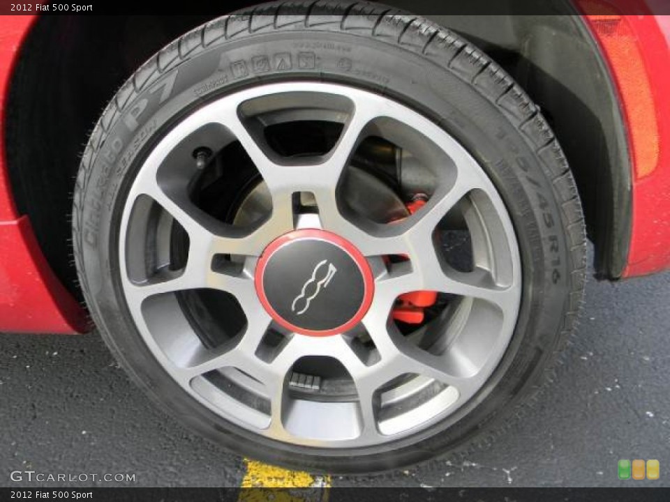 2012 Fiat 500 Sport Wheel and Tire Photo #59592861