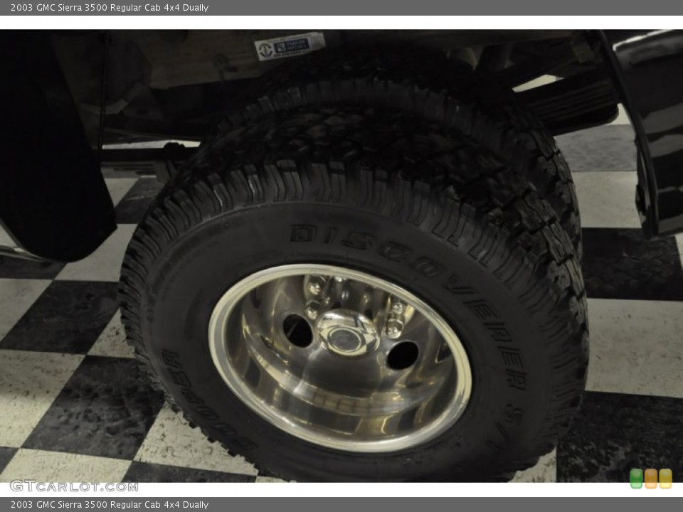 2003 GMC Sierra 3500 Regular Cab 4x4 Dually Wheel and Tire Photo #59595381