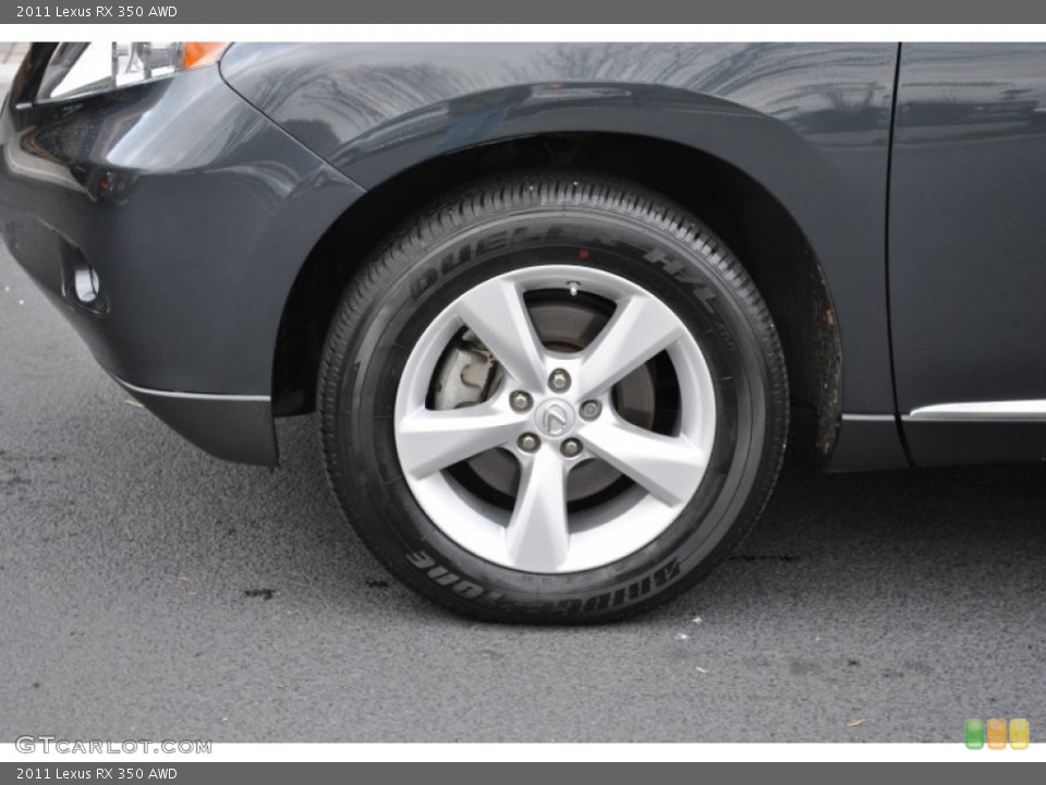 2011 Lexus RX 350 AWD Wheel and Tire Photo #59596548