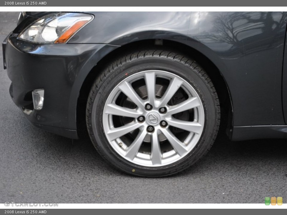 2008 Lexus IS 250 AWD Wheel and Tire Photo #59596912