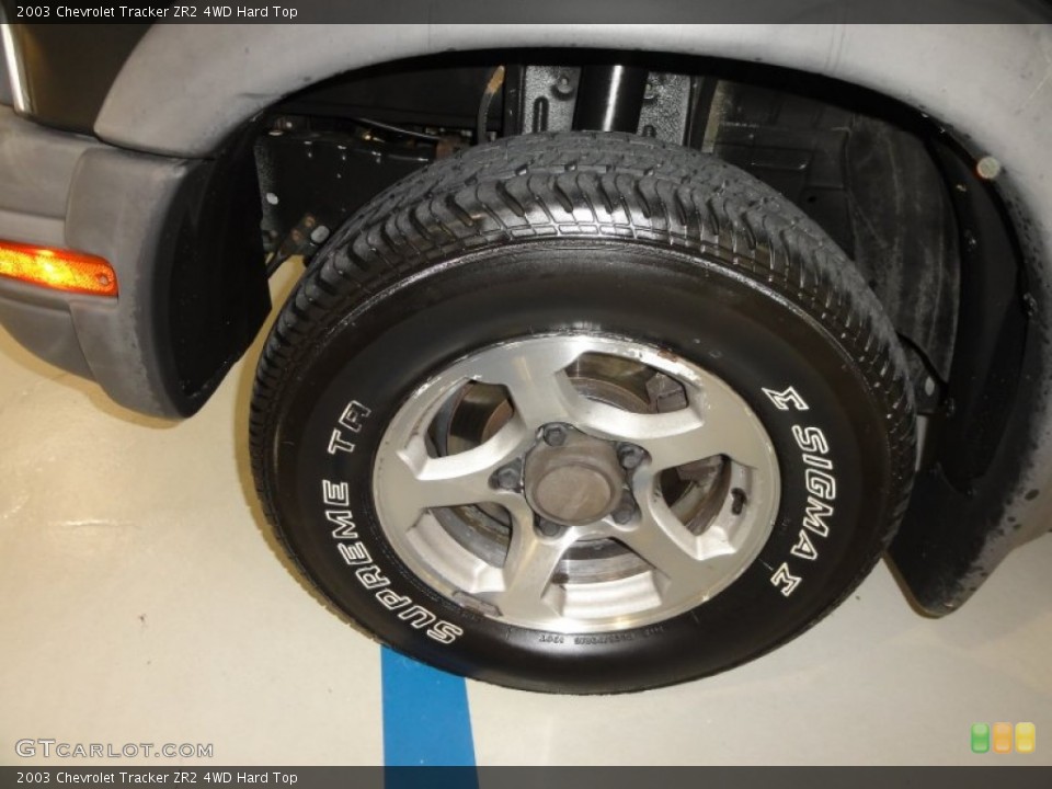 2003 Chevrolet Tracker ZR2 4WD Hard Top Wheel and Tire Photo #59615532