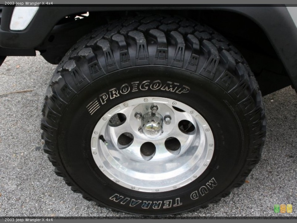 2003 Jeep Wrangler Custom Wheel and Tire Photo #59618040