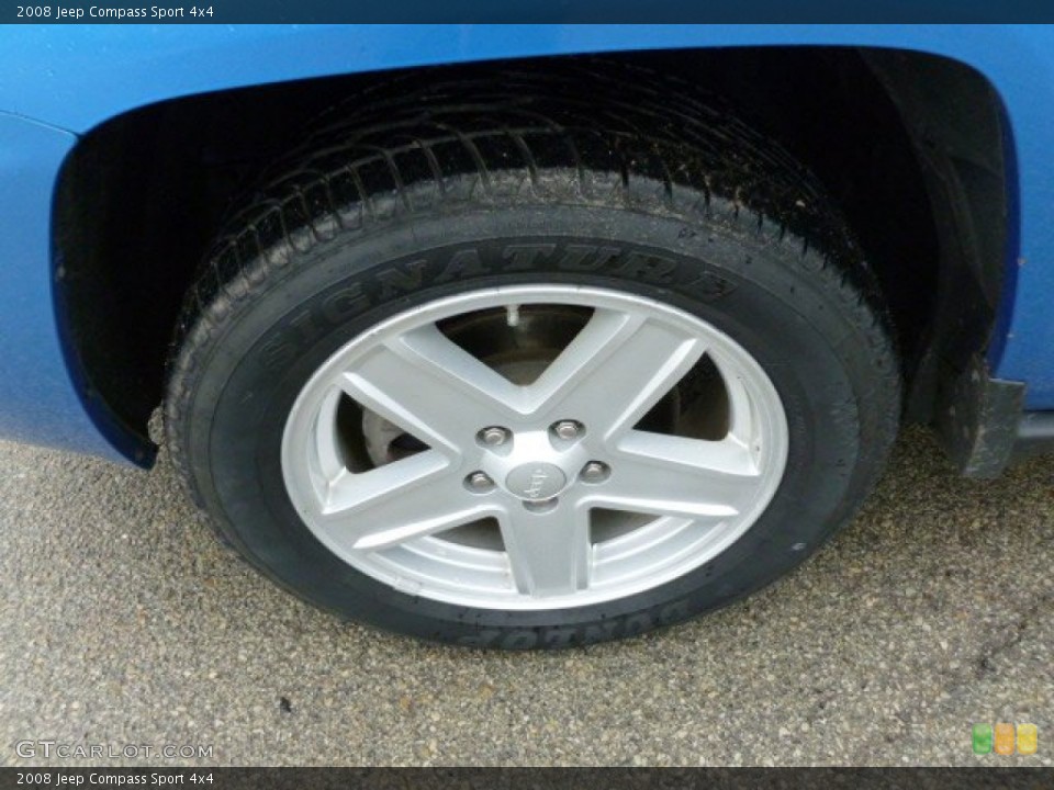 2008 Jeep Compass Sport 4x4 Wheel and Tire Photo #59618676