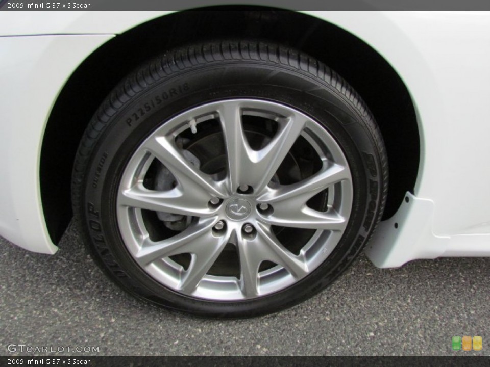 2009 Infiniti G 37 x S Sedan Wheel and Tire Photo #59622465