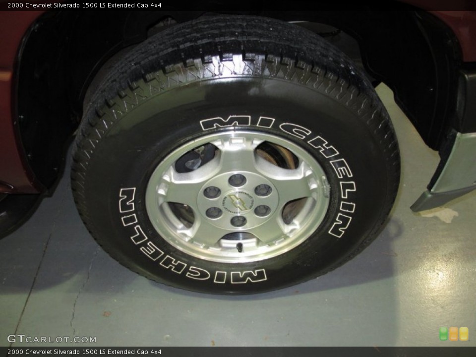 2000 Chevrolet Silverado 1500 LS Extended Cab 4x4 Wheel and Tire Photo #59622582