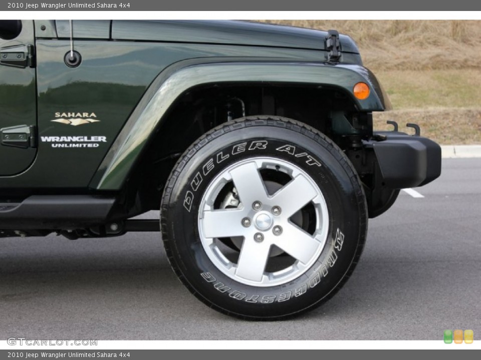 2010 Jeep Wrangler Unlimited Sahara 4x4 Wheel and Tire Photo #59623872