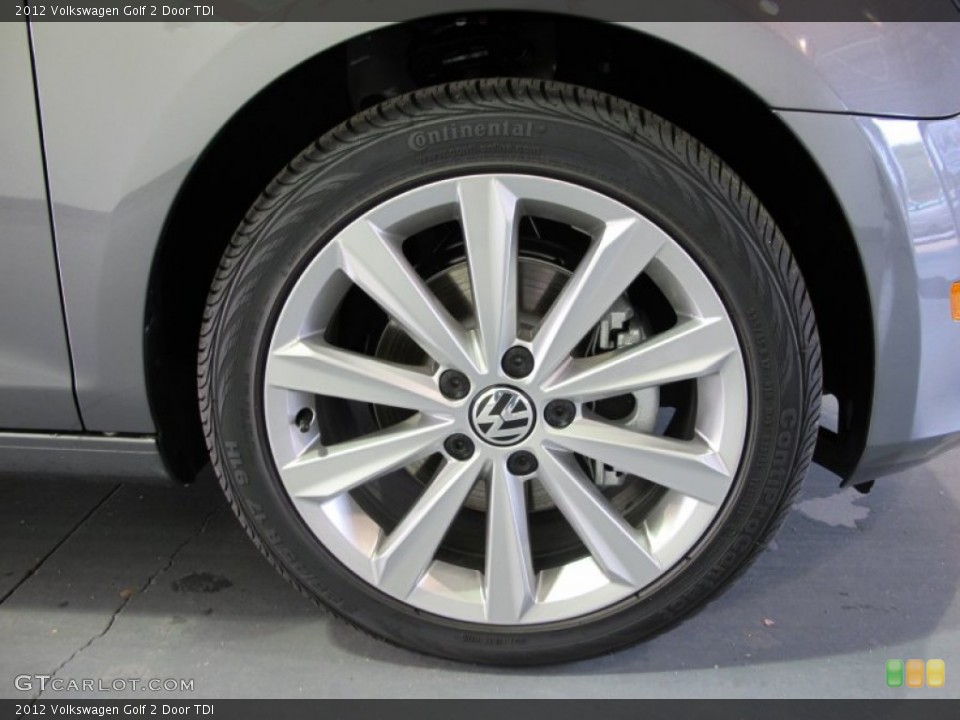 2012 Volkswagen Golf 2 Door TDI Wheel and Tire Photo #59625015