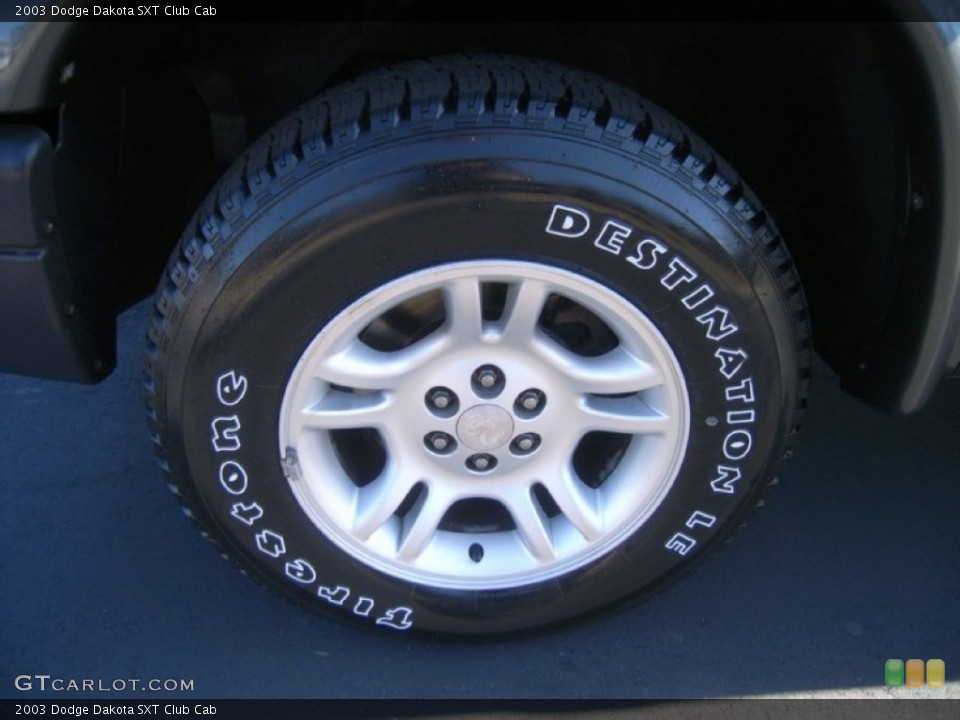 2003 Dodge Dakota SXT Club Cab Wheel and Tire Photo #59634435