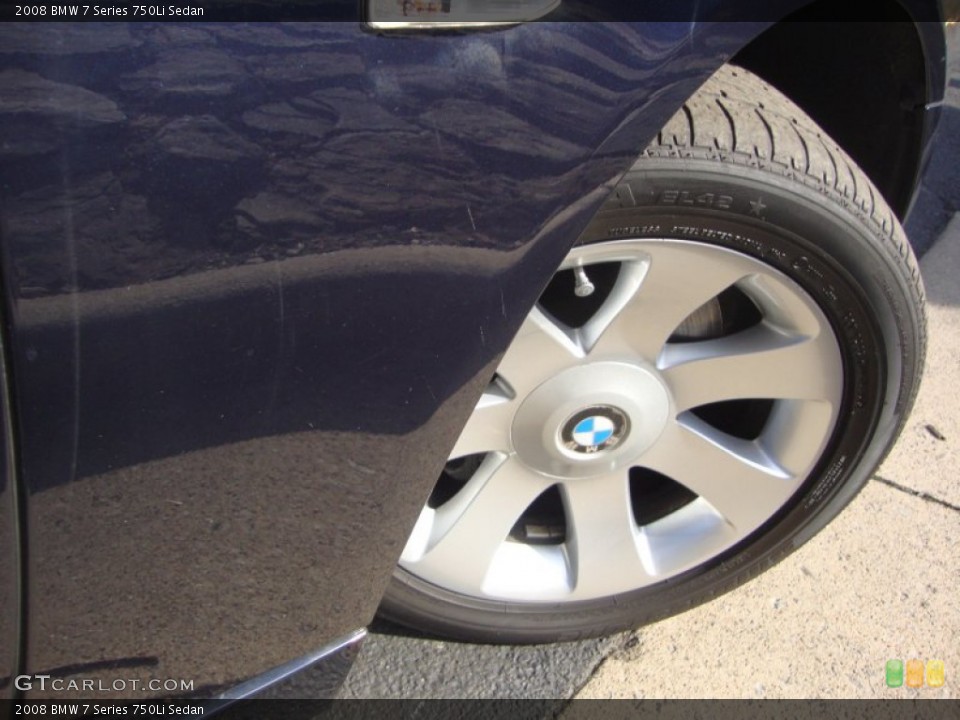 2008 BMW 7 Series 750Li Sedan Wheel and Tire Photo #59635644