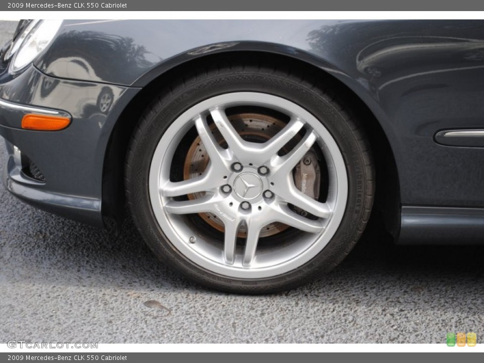 2009 Mercedes-Benz CLK 550 Cabriolet Wheel and Tire Photo #59661062