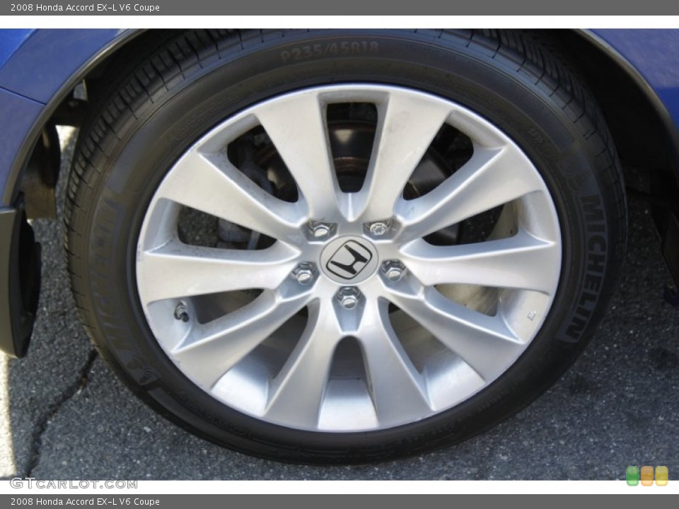 2008 Honda Accord EX-L V6 Coupe Wheel and Tire Photo #59664405