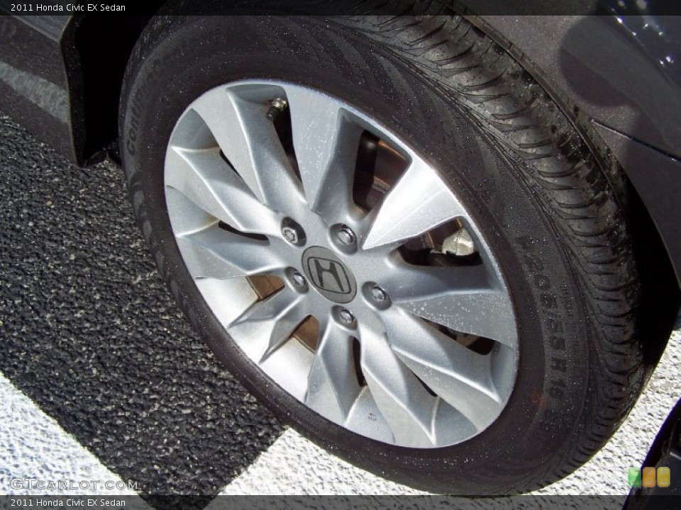 2011 Honda Civic EX Sedan Wheel and Tire Photo #59679854