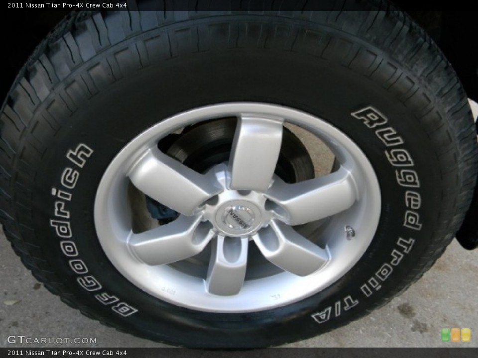 2011 Nissan Titan Pro-4X Crew Cab 4x4 Wheel and Tire Photo #59683289