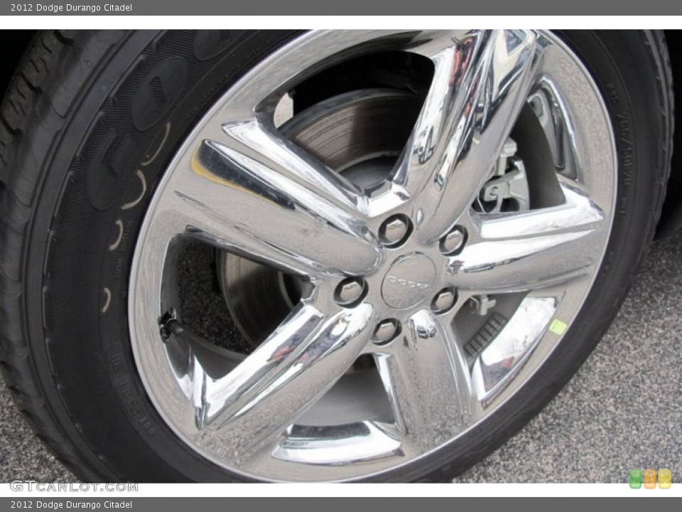 2012 Dodge Durango Citadel Wheel and Tire Photo #59689853