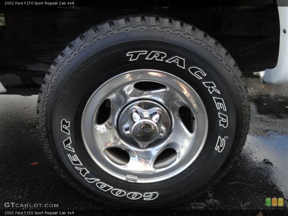 2002 Ford F150 Sport Regular Cab 4x4 Wheel and Tire Photo #59699732