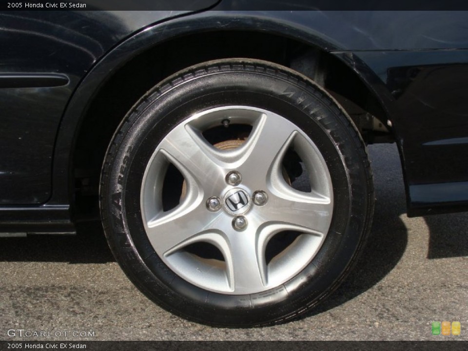2005 Honda Civic EX Sedan Wheel and Tire Photo #59701040