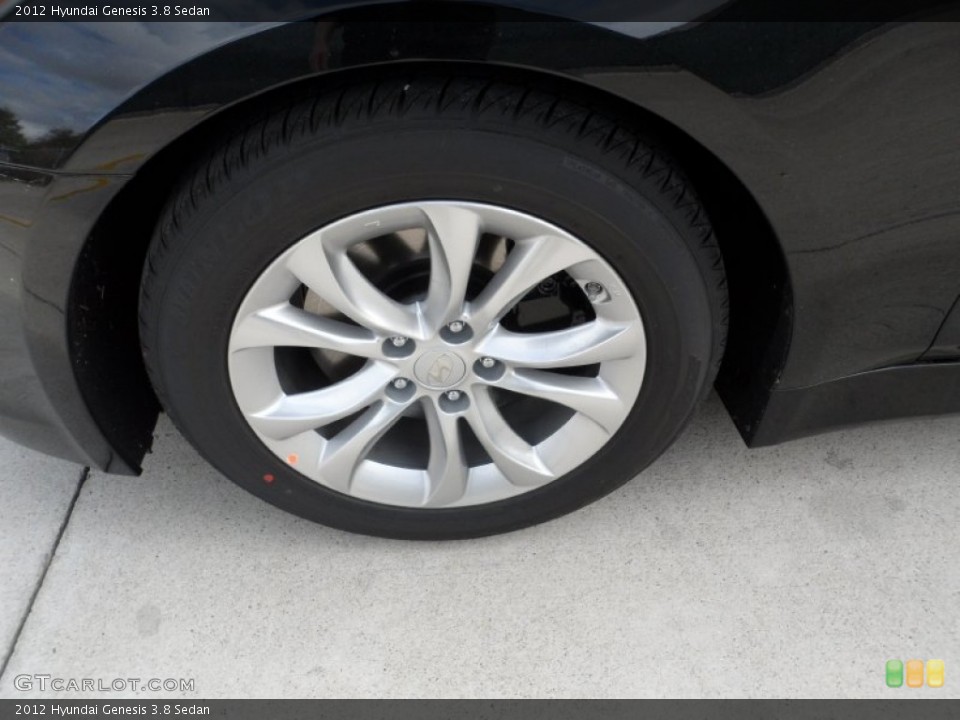 2012 Hyundai Genesis 3.8 Sedan Wheel and Tire Photo #59712981