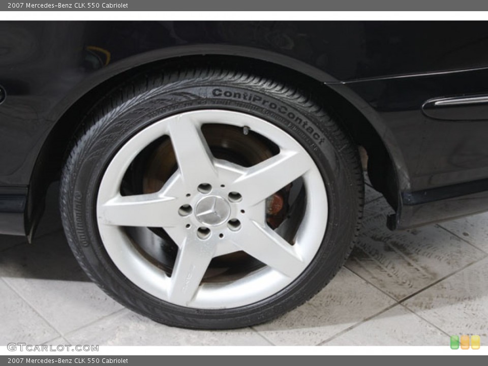 2007 Mercedes-Benz CLK 550 Cabriolet Wheel and Tire Photo #59754746