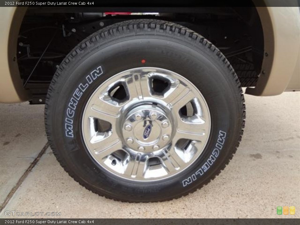 2012 Ford F250 Super Duty Lariat Crew Cab 4x4 Wheel and Tire Photo #59760215