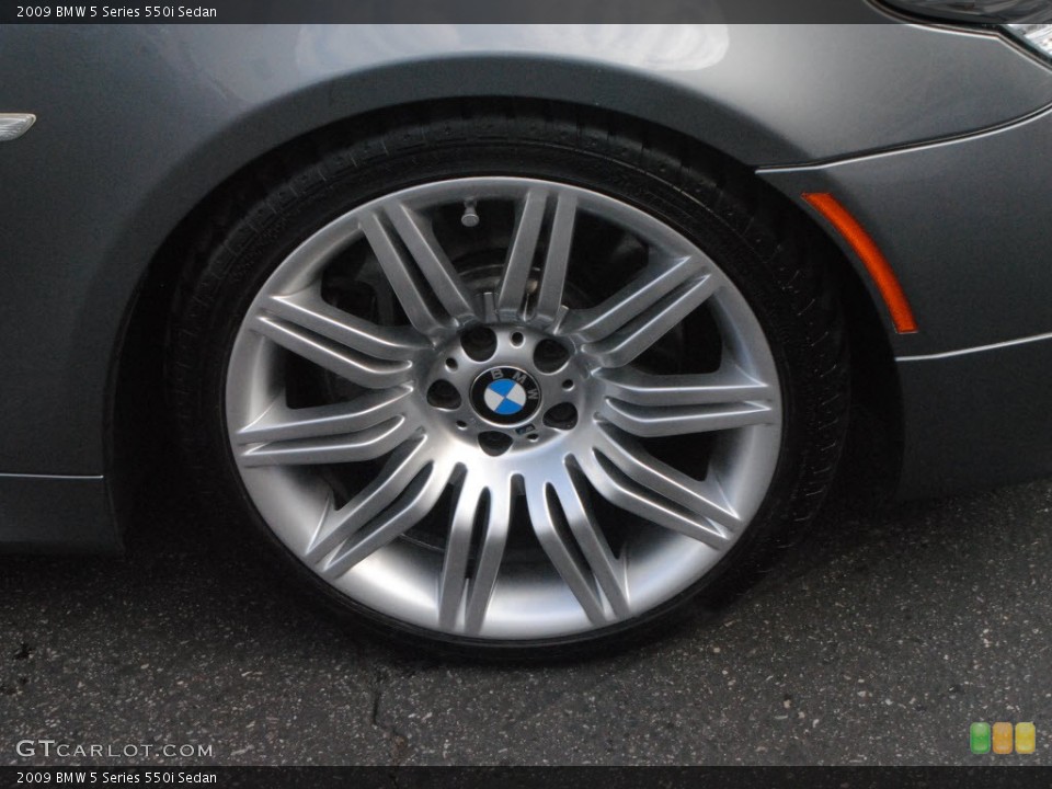 2009 BMW 5 Series 550i Sedan Wheel and Tire Photo #59766266