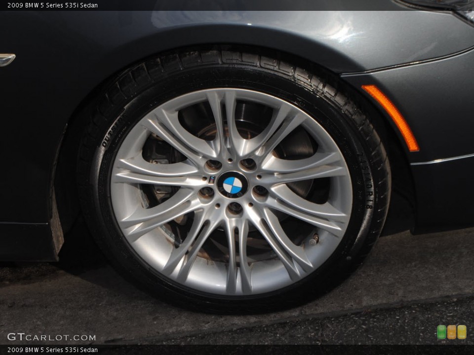 2009 BMW 5 Series 535i Sedan Wheel and Tire Photo #59766491