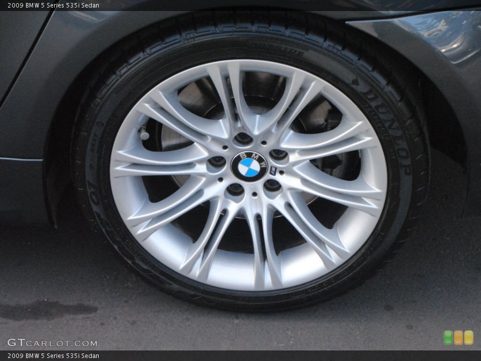 2009 BMW 5 Series 535i Sedan Wheel and Tire Photo #59766584