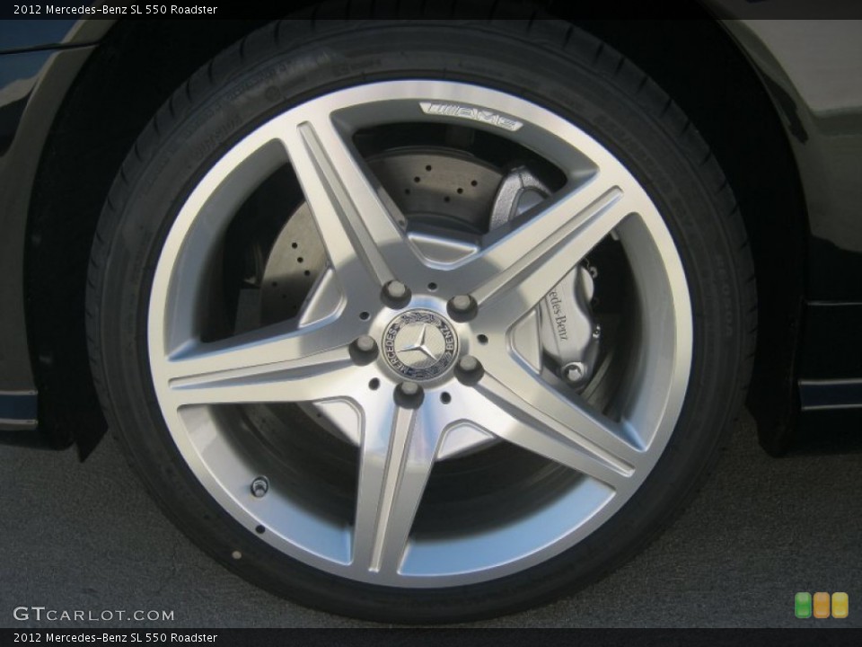 2012 Mercedes-Benz SL 550 Roadster Wheel and Tire Photo #59801018