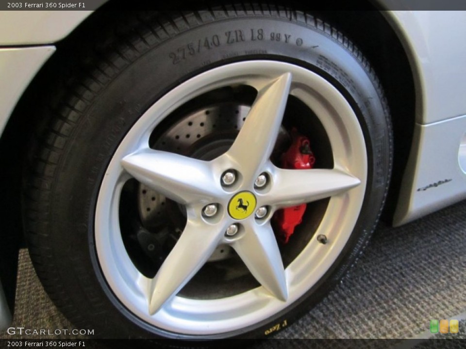 2003 Ferrari 360 Spider F1 Wheel and Tire Photo #59813427