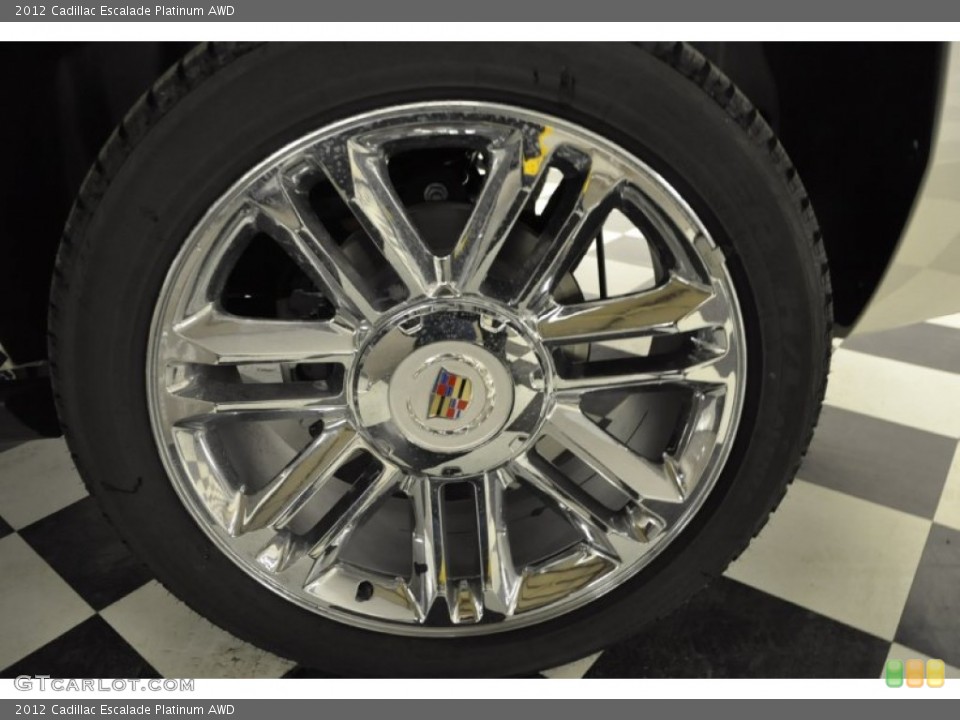 2012 Cadillac Escalade Platinum AWD Wheel and Tire Photo #59815859