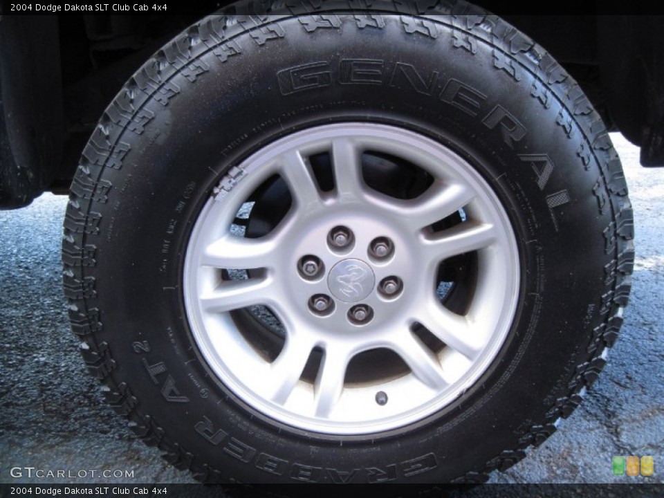 2004 Dodge Dakota SLT Club Cab 4x4 Wheel and Tire Photo #59817397