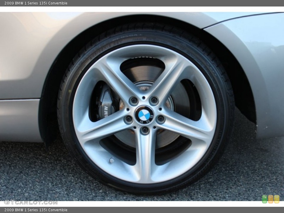 2009 BMW 1 Series 135i Convertible Wheel and Tire Photo #59817665