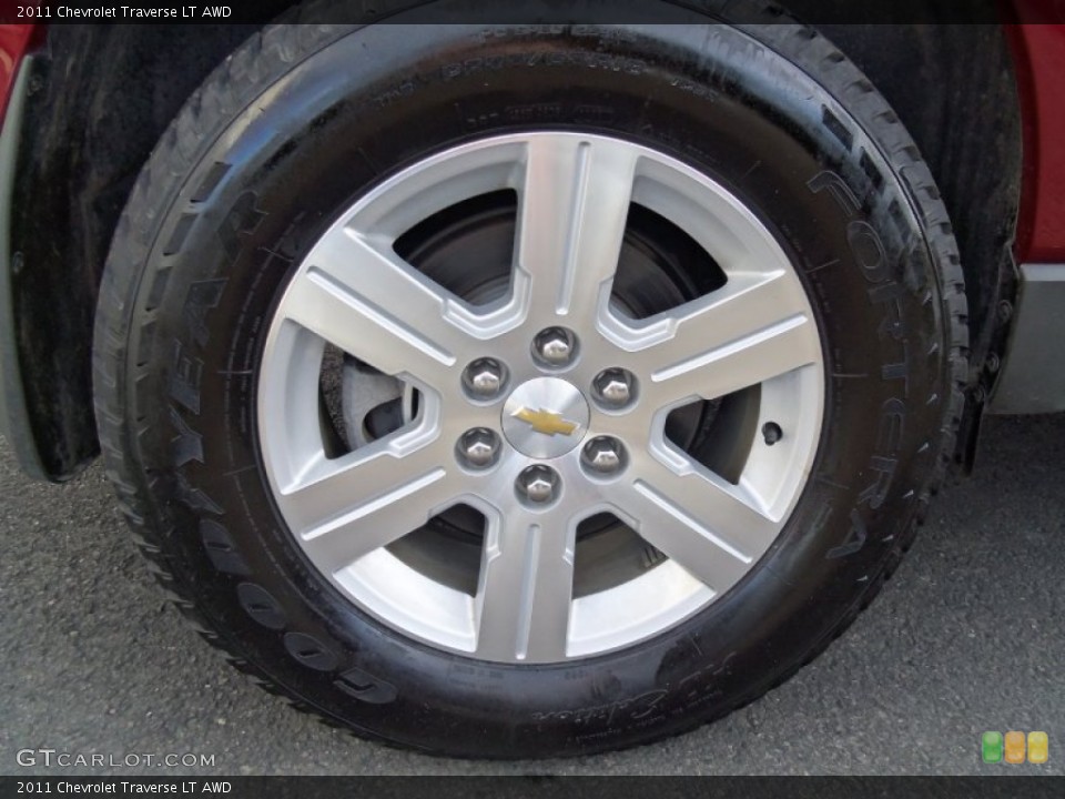 2011 Chevrolet Traverse LT AWD Wheel and Tire Photo #59819701
